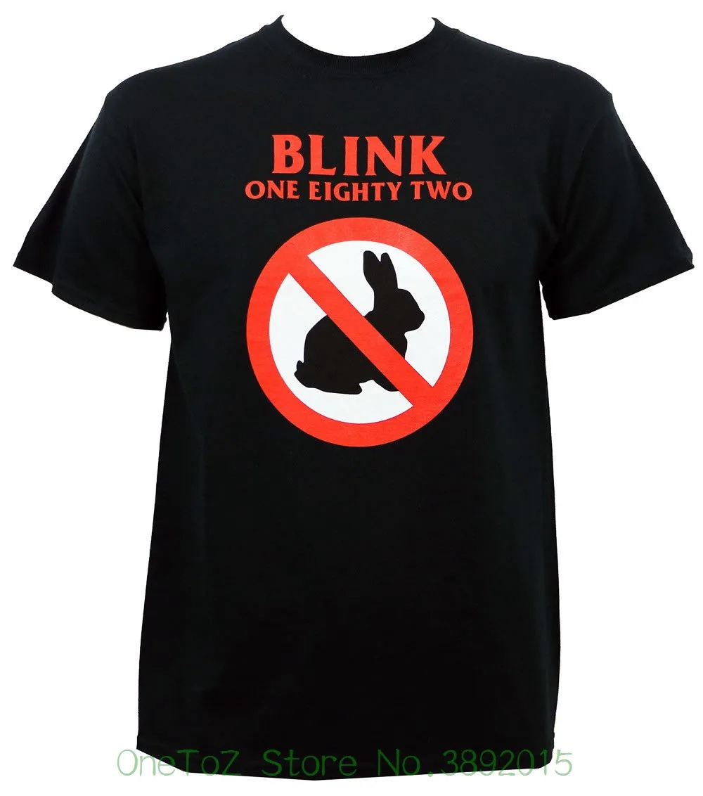 Для мужчин короткий рукав оригинальной аутентичной Blink-182 Группа Buster кролика