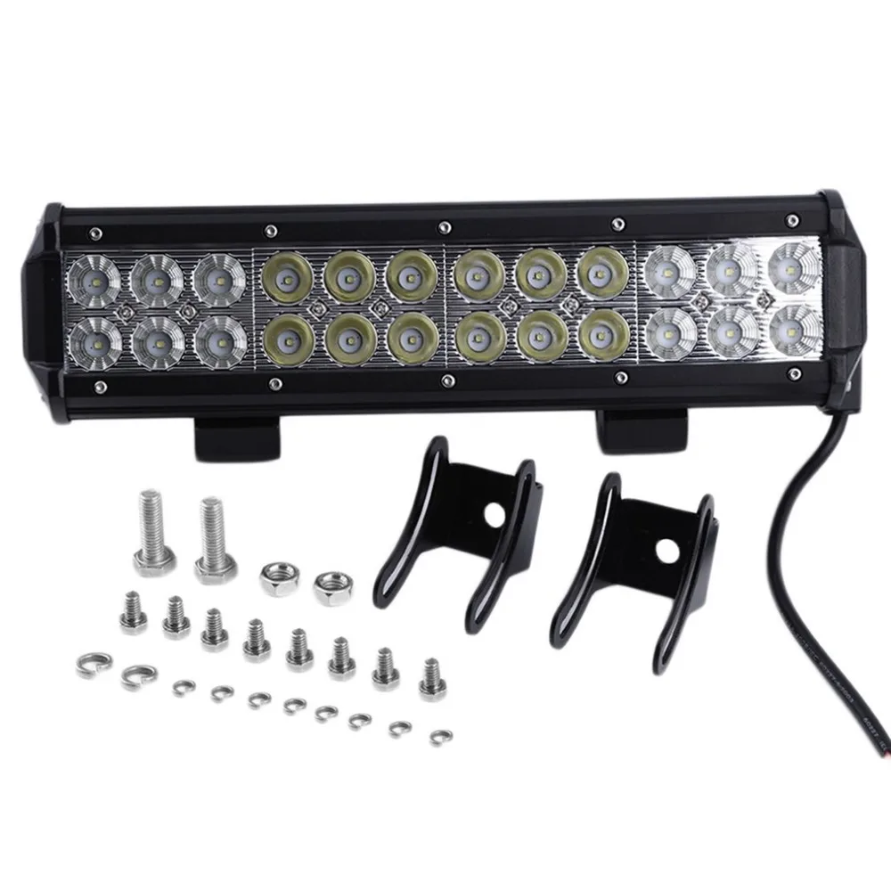 

72W High Intensity LED Work Light Bar Flood Spot Boat Driving Lamp Offroad 4WD 12 Inch 30 Degree + 60 Degree Working Light