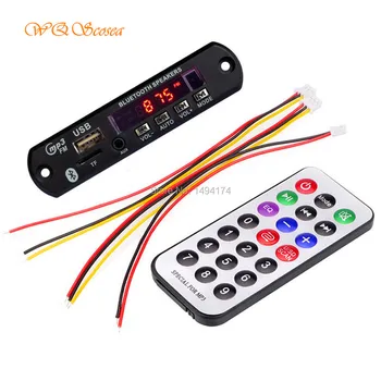 

WQScosea Q8S-360 Digital Wireless Bluetooth 12V MP3 WMA Decoder Board Audio Module USB TF Radio For Car