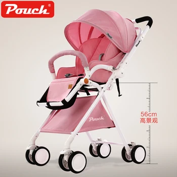 

Pouch baby stroller Super Portable and High Landscape with Shock Absorber Folding Baby pram