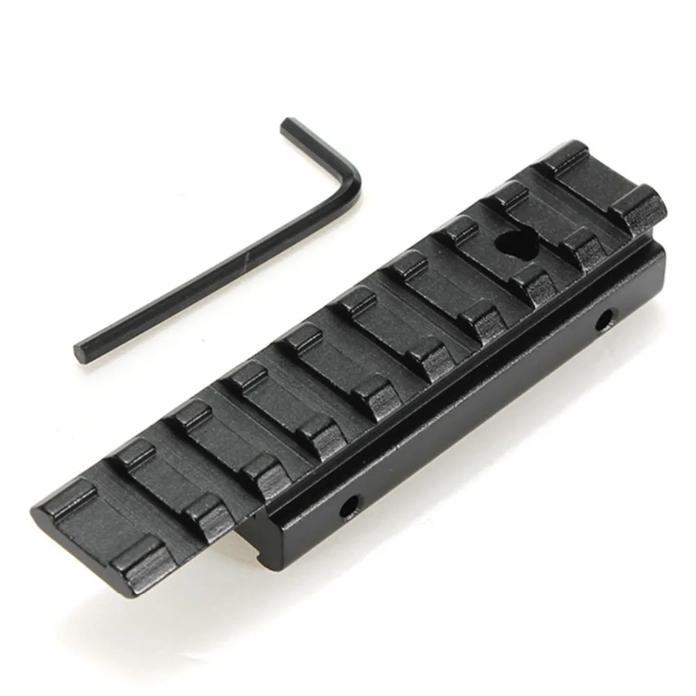 New CNC machining Dovetail Weaver Picatinny Rail Adapter 11mm to 20mm Tactical Scope Extend Mount Free