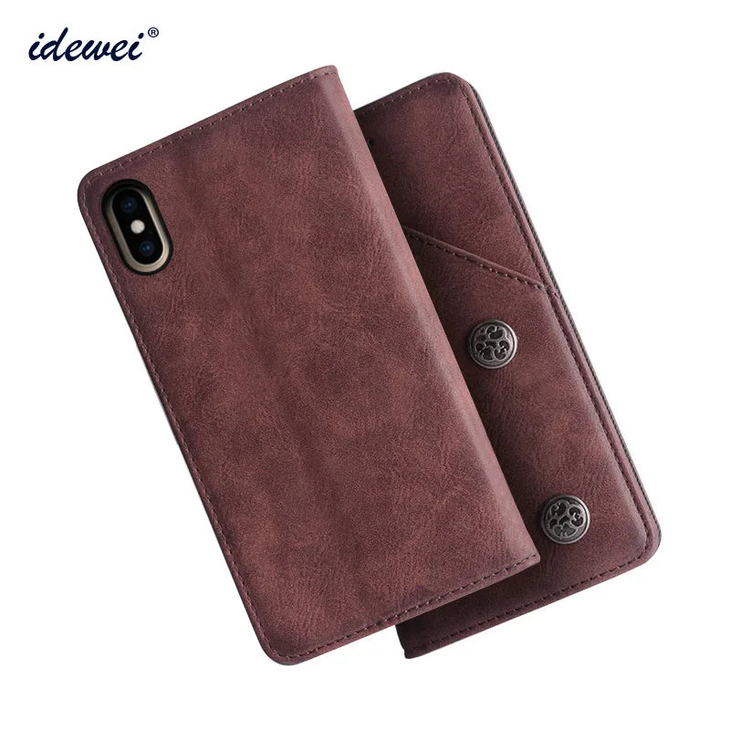 For Apple iPhone XS Max Case Cover Luxury Leather Flip Plus Protective Phone | Мобильные телефоны и аксессуары