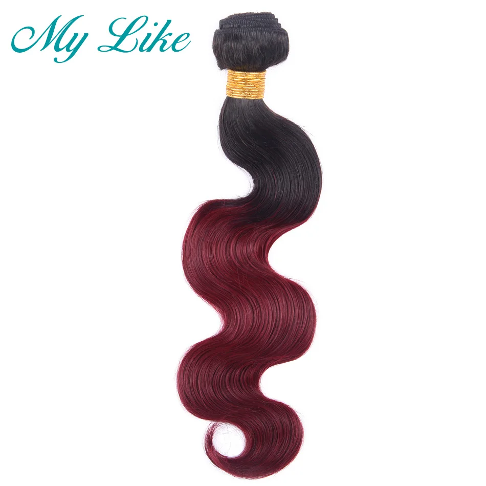 My Like Ombre Malaysian Hair Weave 100% Human Hair Bundles