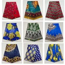 Африканская новая chiganvy восковая ткань хлопок Анкара Горячая Nigenian ткань тканевые материалы 6 ярдов цветочный дизайн