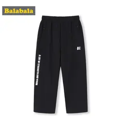BalabalaChildren/Одежда для мальчиков; спортивные штаны; Новинка 2019 года; летние дышащие повседневные штаны для мальчиков