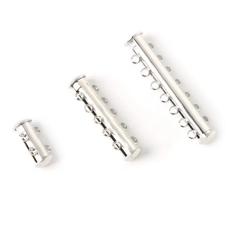 2 3 4 5 6 7 8 STRAND MAGNETIC SLIDE LOCK CLASPS SILVER or GOLD PLATED