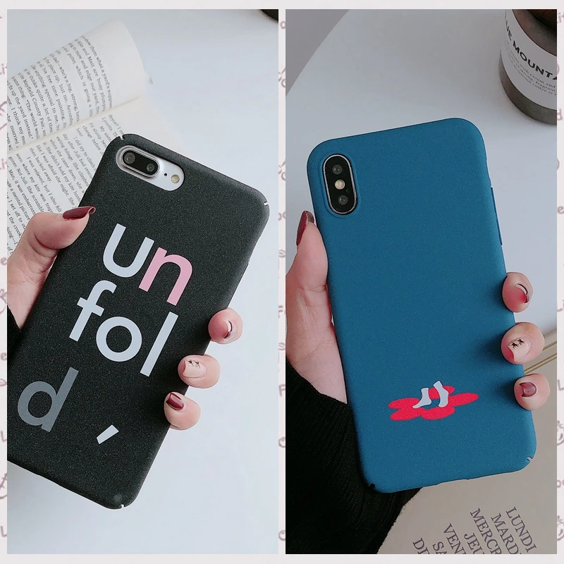 

Frosted PC mobile phone case for iphone6 6s 7 8 plus X XR Xsmax Creative phone cases