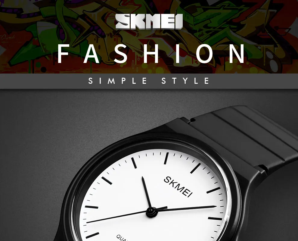 SKMEI 1419 Women Simple Design Personality Women 3bar Waterproof Quartz Wristatches Ladies