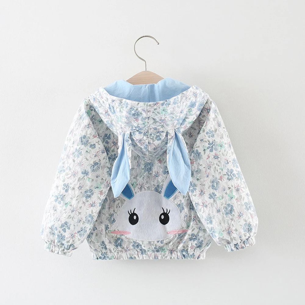 

Cute Bunny Coats With Hoodies Toddler Girls Clothe New Autumn Tops Jacket & Coats Baby Outerwear Kid's Girl Outfits
