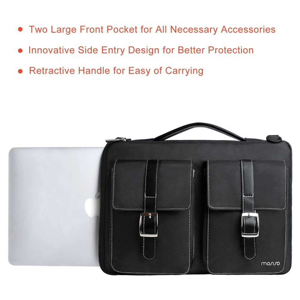 MOSISO сумка для ноутбука 13,3 15,6 дюймов непромокаемая сумка для ноутбука Macbook Air Pro 13 15 Компьютерная сумка портфель