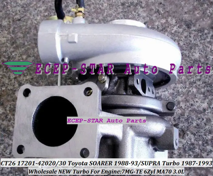 Турбокомпрессор CT26 17201-42020 17201-42030 17201 42020 для TOYOTA SOARER 1988-93 SUPRA турбо 1987-93 7MG-TE 7MGTE MA70 3.0L