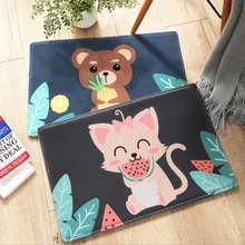 Домашний коврик милый мягкий коврик кухонный коврик в ванную комнату дверной коврик машинная стирка нескользящий домашний Текстильный коврик предметы домашнего обихода