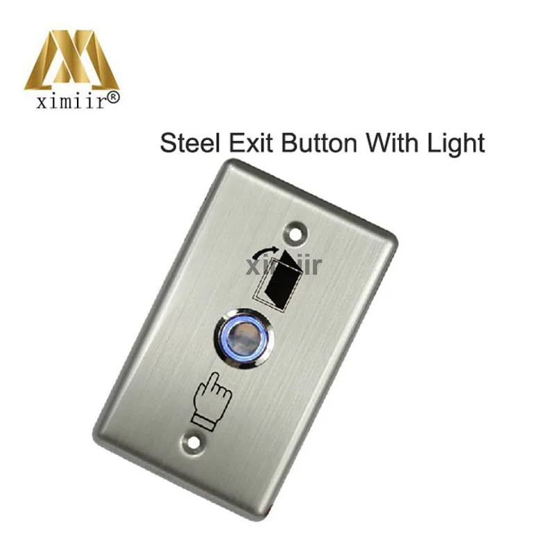

Hot sale good quality E03L LED push button stainless steel switch metal exit button with green light for access control system