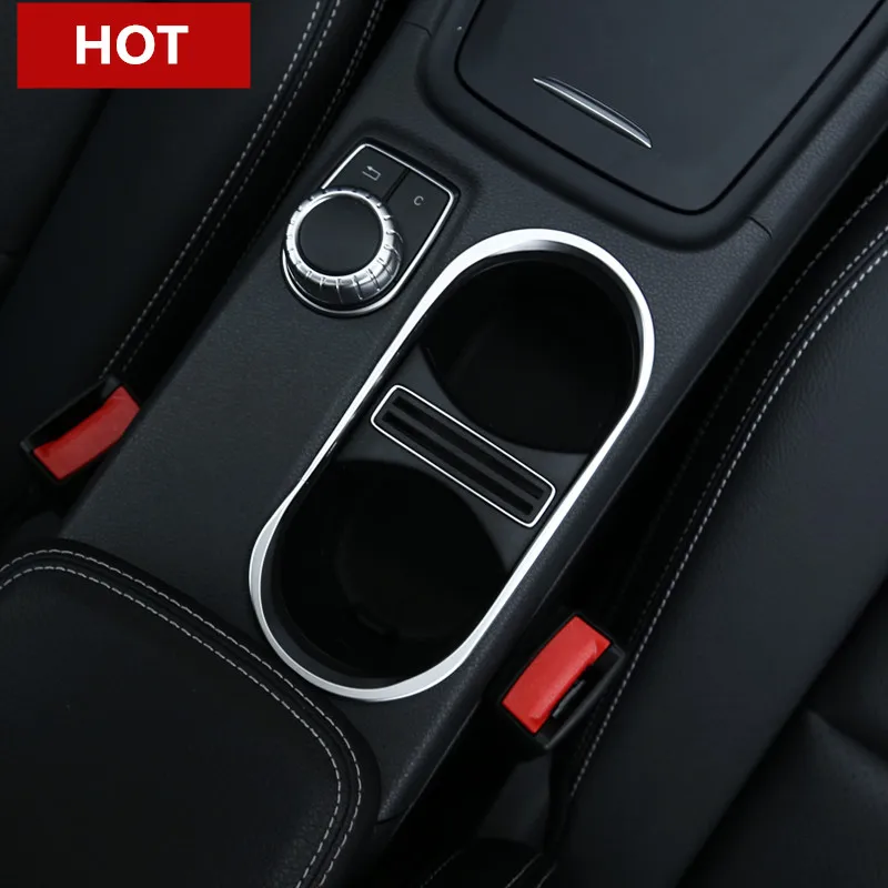 

Interior Console Water Cup Holder Cover Trim For Mercedes Benz CLA C117 X117 W117 2013-2018