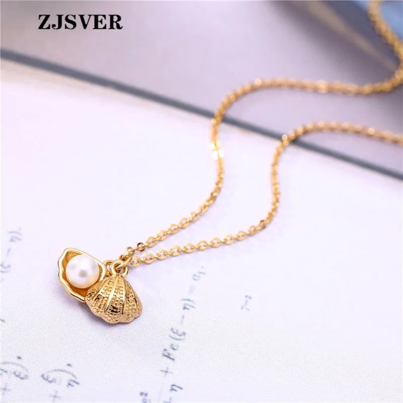 ZJSVER ювелирные изделия из серебра 925 пробы ожерелье подвеска перламутровой
