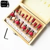 Free Shipping 15Pcs Milling Cutter Router Bit Set 8mm Shank Wood Cutter Carbide Shank Mill Woodworking Engraving Cutting Tools ► Photo 1/5