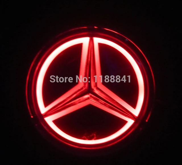5d 87mm Auto hinten Logo Stern Emblem Abzeichen Led Licht für B