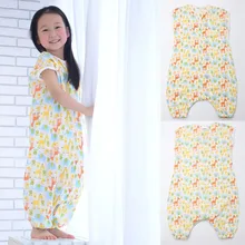 Buy 0-5Years Baby Sleeping Bag Sleeveless Sleepware Muslin Cotton Children Sleeping Bag Kid's Sleepsack Baby Sleepwear Clothes Free Shipping