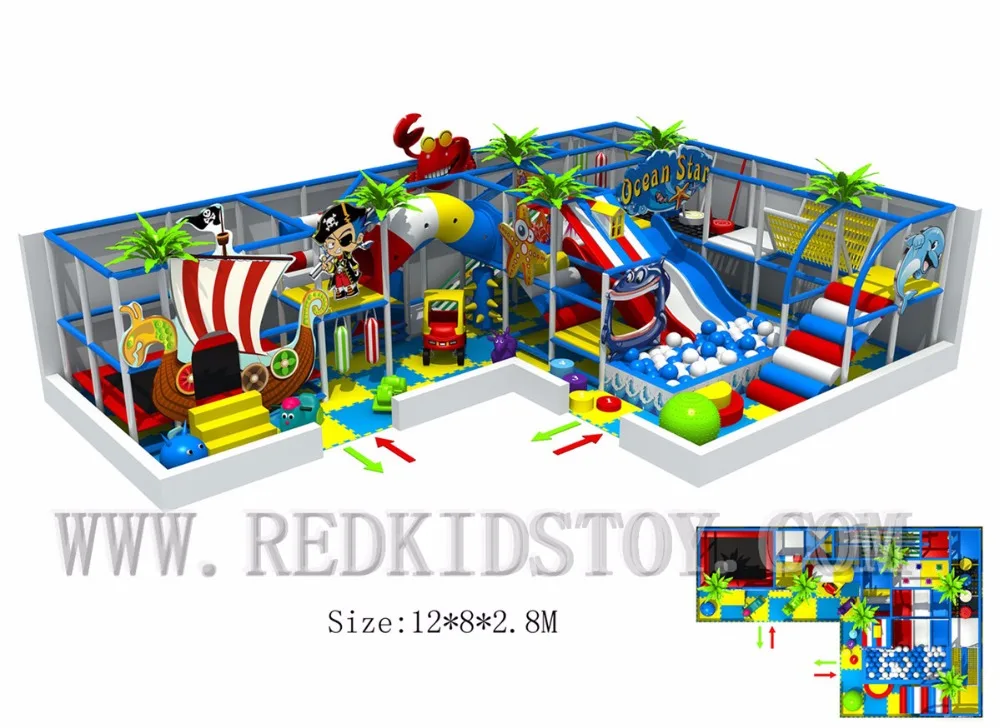 

Exported to Chile Wholesale Children Indoor Play Zone 24 Years' Manufacturing Experience HZ-180117c