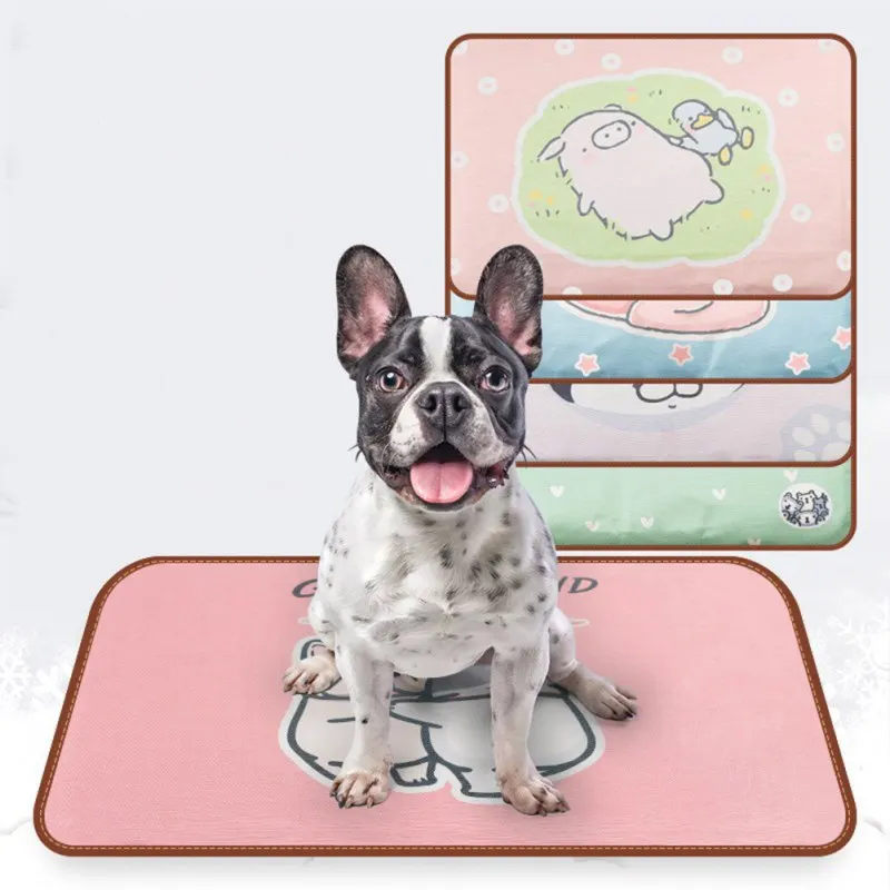 

Dog Summer Cooling Mats Blanket Ice Pet Dog Bed Mats For Dogs Cats Sofa Portable Tour Camping Yoga Sleeping Pet Accessories