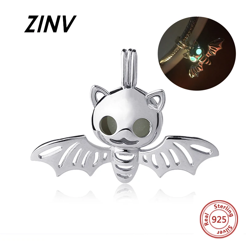 2018 cute animal bat glowing charms beads Fit authentic pandora pendant Bracelets 925 sterling-silver-Jewelry Gifts for women | Украшения и