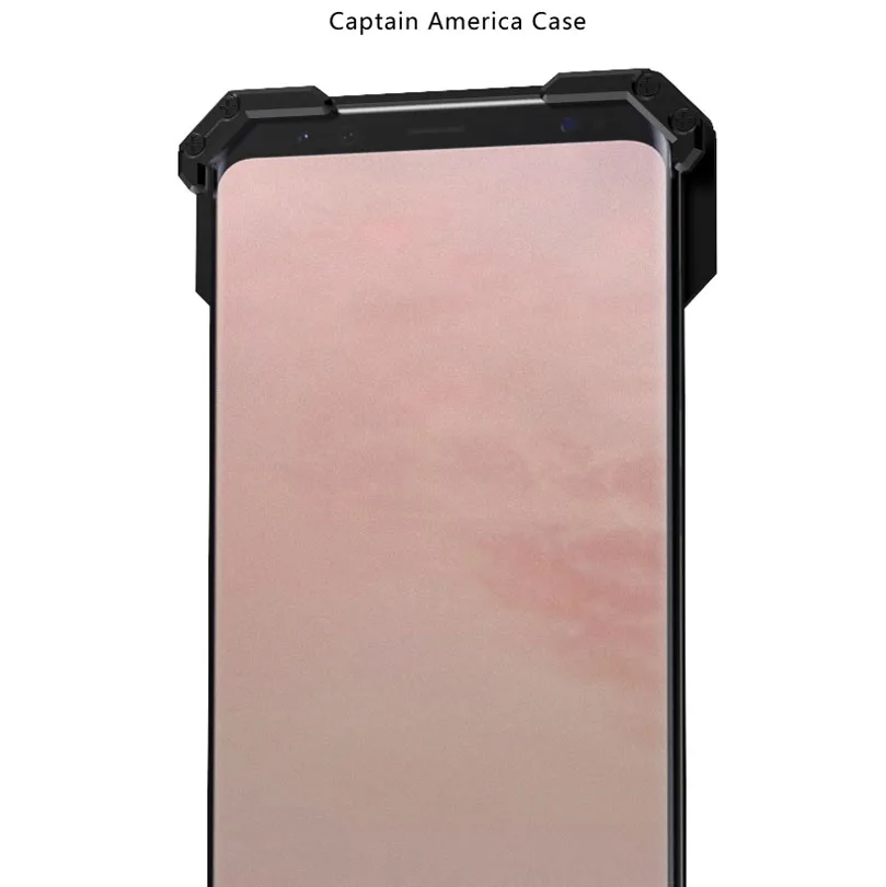 Модный крутой Алюминиевый металлический чехол с капитаном США для Galaxy S10 S9 Plus Note 8