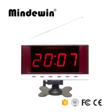Mindewin электронный дисплей номера Беспроводная система вызова приемник светодиодный звонок Система управления очередью зуммер