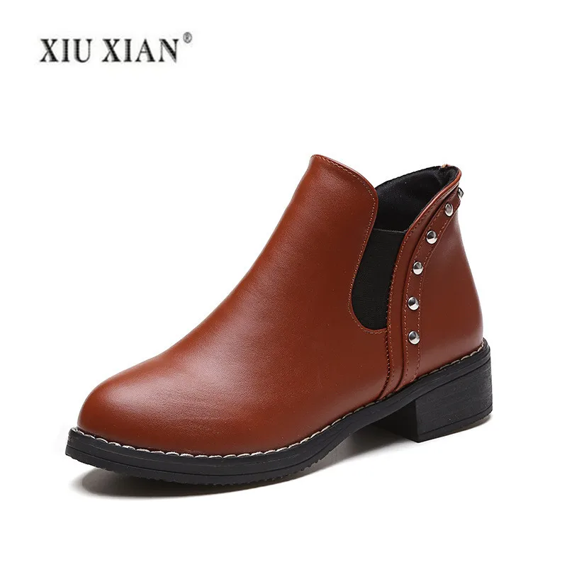 

Autumn Winter Booties Women Boots Winter Spring Ankle Shoe Fashion Comfortable Women Boots Booties Basic PU Autumn Ankle Shoe
