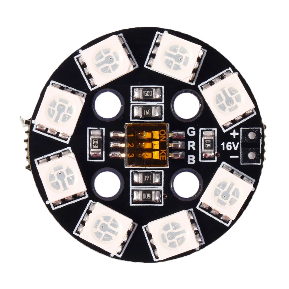 Matek RGB LED X6/12 V Круглая 7 видов цветов световая доска/навигационные огни для DIY