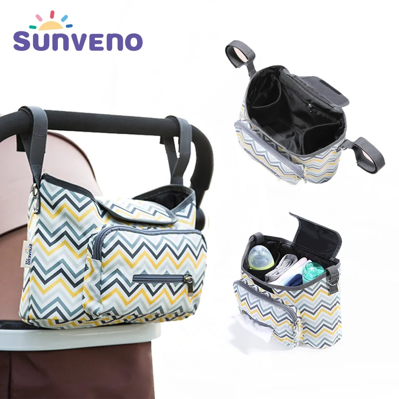SUNVENO брендовая портативная Детская Сумка Многофункциональная коляска сумка мессенджер большая пеленка сумка для мамы модный Органайзер дизайн