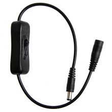 DC Мощность plug 5.5×2.1 мм мужчин и женщин удлинитель шнур с включения/выключения