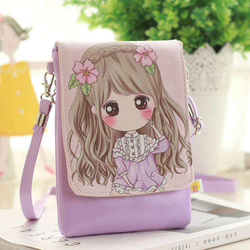  Fashion Girls Crossbody Bag Small Shoulder Bag Kids Messenger Bag Children Cartoon Printing Flap Ba - 32893018017