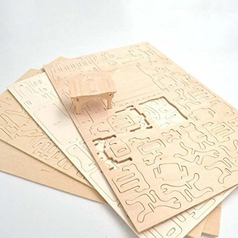 خمر أثاث خشبي دمى لغز مجموعة منزل مصغرة للأطفال هدية M09 خمر أثاث خشبي دمى لغز مجموعة منزل مصغرة للأطفال هدية M09