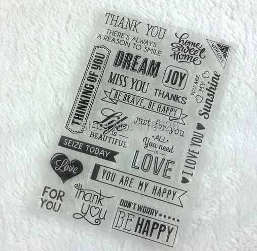 

cheap expression phrase scrapbooking decorating rubber stamp LOVE words seal 2sheets/lot
