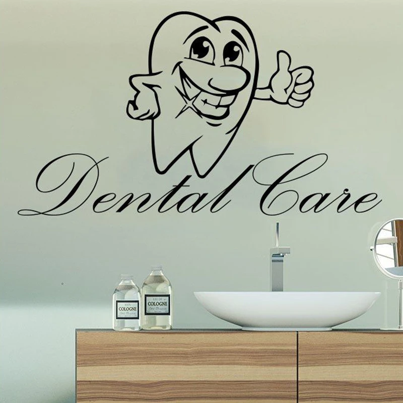 Tooth Teeth Dental Care Sticker Dentist Decal Poster Vinyl Art Wall
