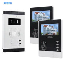 DIYSECUR 4," видео-домофон в квартиру-дверной звонок для Системы ИК Камера сенсорный ключ для семьи 2