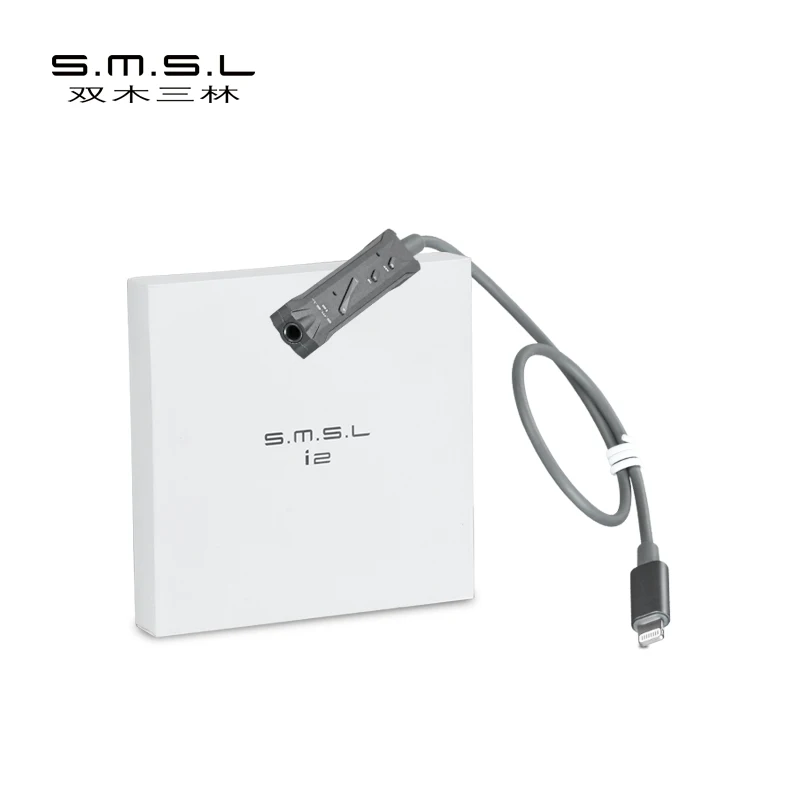 2017 Newest SMSL I2 Mini Amp Portable Lightning DAC Amplifier And Headphone Amplifier Built in Microphone for iPhone iPad IOS