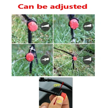 

100pcs/Bag Button Drop Garden Irrigation Tool Sprinkler Irrigation Micro Flow Dripper Adjustable Water Dripper Head