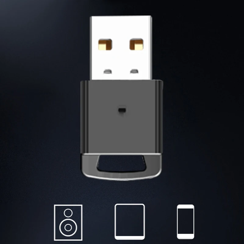 1 шт. USB Bluetooth адаптер 4 0 ключ Музыкальный радиоприемник передатчик для
