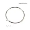 Stainless Steel Jewelry Bangle Casual Simple Silver Color Circle Bracelet For Women Drop Shipping 2