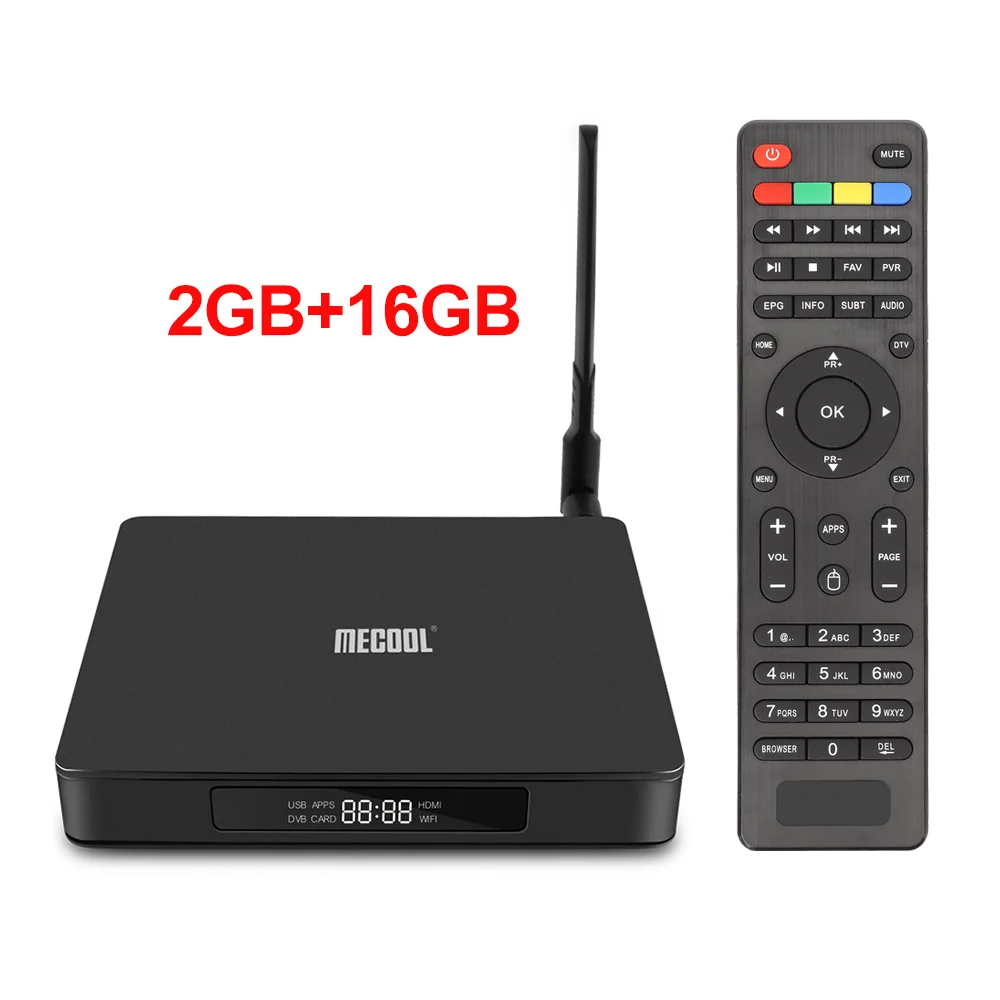 MECOOL K6 DVB-S2 DVB-T2 DVB-C Android 7,0 ТВ коробка Hisilicon Hi3798M, 2 Гб оперативной памяти, 16 Гб встроенной памяти, 64bit 4K 2,4/Wi-Fi 5 ГГц двухъядерный процессор Wi-Fi BT4.1 USB3.0 сверхвысокой четкости 4K Ultra HD - Цвет: 2G16G