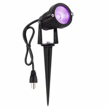 Пейзаж свет, 10 W Водонепроницаемый УФ светодиодное ландшафтное освещение стены деревья открытый Ландшафтные прожекторы с Спайк ST130