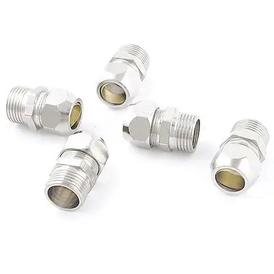 

5 x 3/8" PT Male Thread to 12mm Pipe Air Pneumatic Quick Coupler Connector