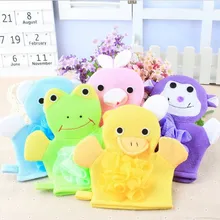 Cute Baby Bath Sponge Cartoon Super Soft Cotton Brush Rubbing Towel Ball 5 Colors New Arrival