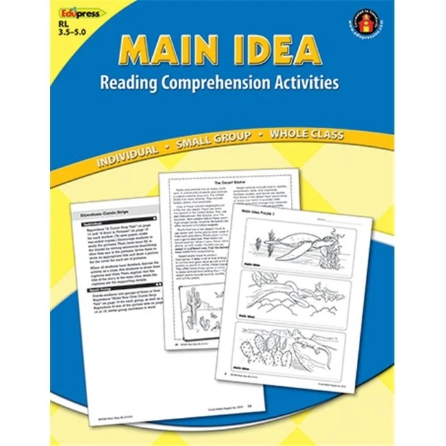 EDUPRESS EP-2365 MAIN IDEA COMPREHENSION BOOK BLUE LEVEL