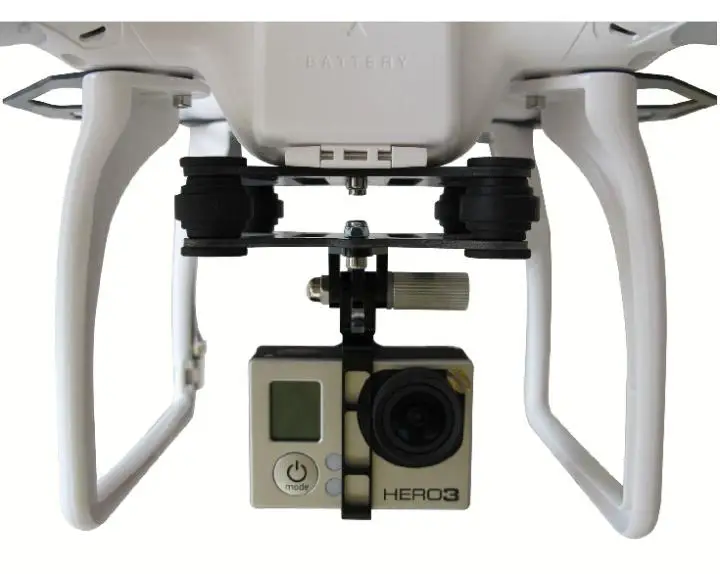 F10043 Carbon Fiber Camera Gimbal Mount FPV Shock Absorber Damping PTZ For DJI Phantom Quadcopter Multicopter Gopro Hero 3 FS