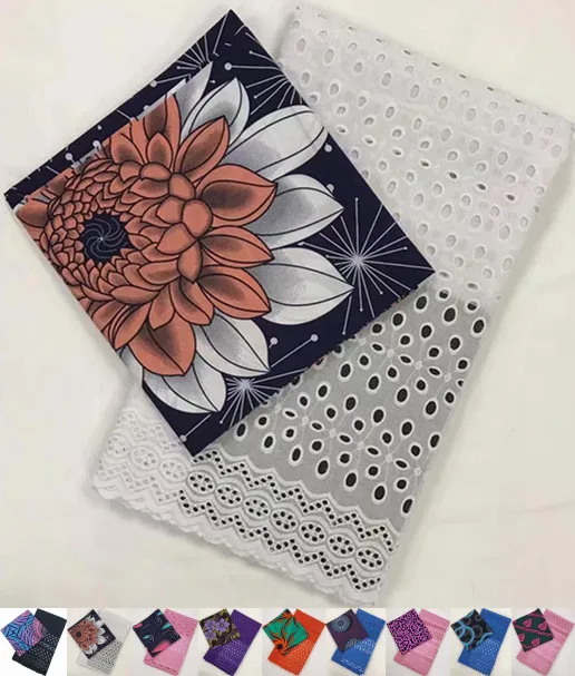 

3+2.5yards african fabric swiss voile lace in switzerland java wax prints fabric cotton african lace fabric dubai lace AB-A2