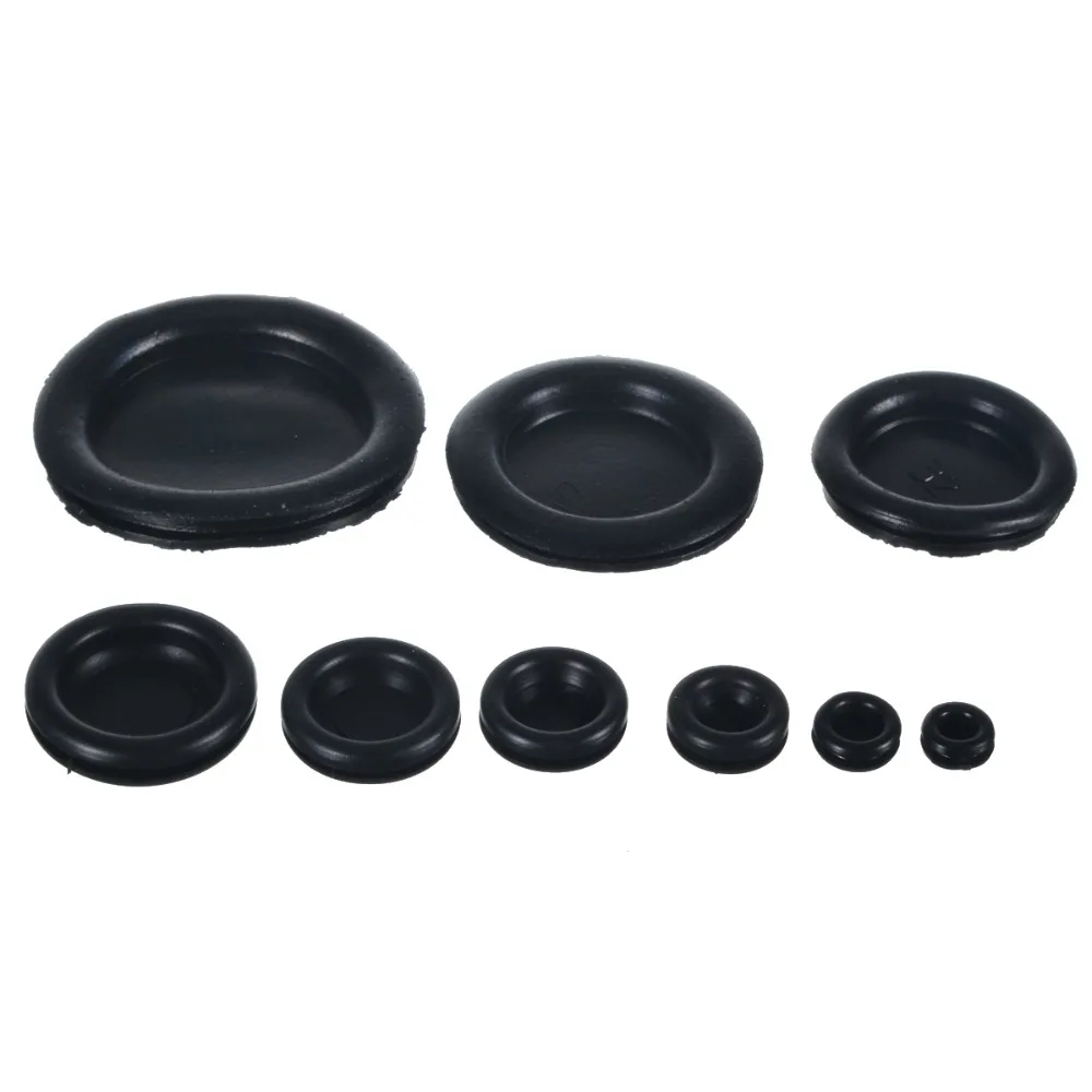 130 pces cabo blanking grommets de borracha 01