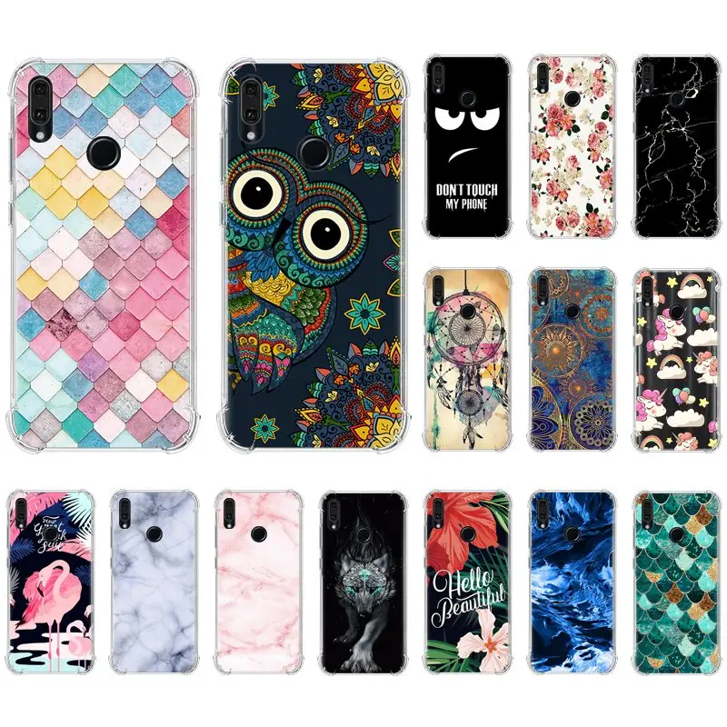 

Soft Phone Case For Huawei Y9 Prime 2019 P Smart Z Fashionable Design Back Phone Cover Colorful Painted TPU Silicone Cover