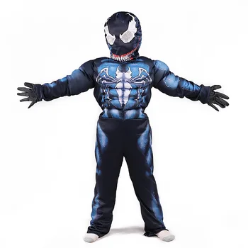 

New Venom Kids Adult Halloween Cosplay Costume Black Spider Man Superhero Spiderman Jumpsuits